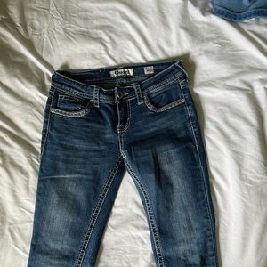 Charme low rise boot cut jeans